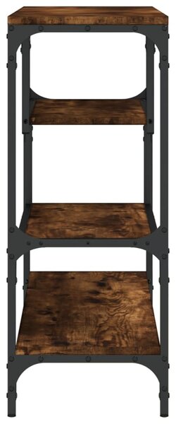 Füstös tölgy színű szerelt fa tálalóasztal 100x30x75 cm