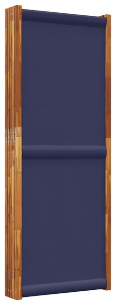 Sötétkék 5 paneles térelválasztó 350 x 180 cm