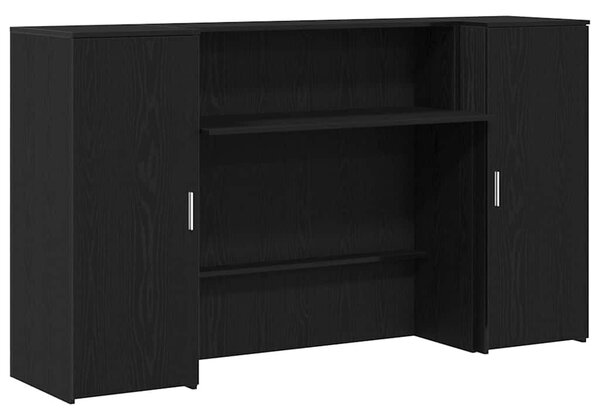 Fekete tölgyfa recepciósasztal 180 x 50 x 103,5 cm