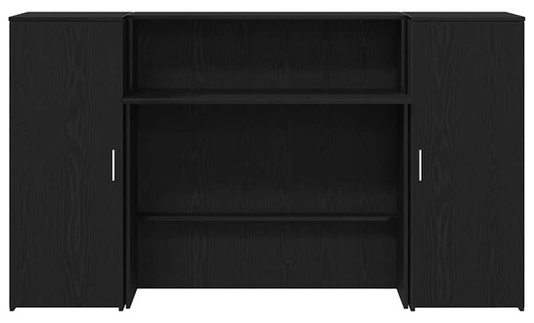 Fekete tölgyfa recepciósasztal 180 x 50 x 103,5 cm