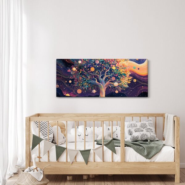 Kép – Lila fa tele energiával (120x50 cm)