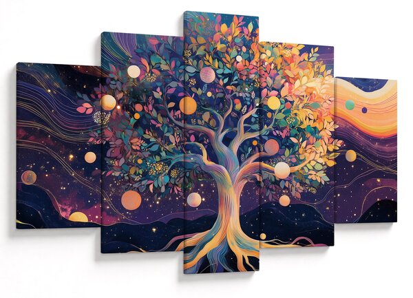 Kép – Lila fa tele energiával (150x105 cm)
