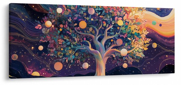 Kép – Lila fa tele energiával (120x50 cm)