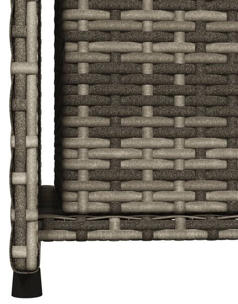 Szürke polyrattan kerti tárolószekrény 50 x 55 x 115 cm