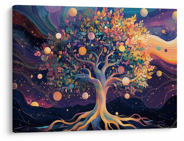 Kép – Lila fa tele energiával (70x50 cm)