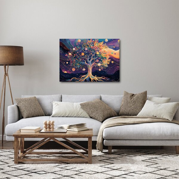 Kép – Lila fa tele energiával (70x50 cm)