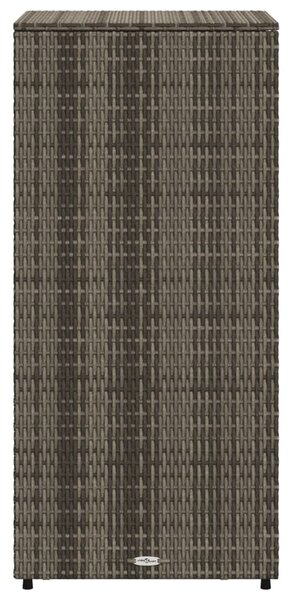 Szürke polyrattan kerti tárolószekrény 50 x 55 x 115 cm
