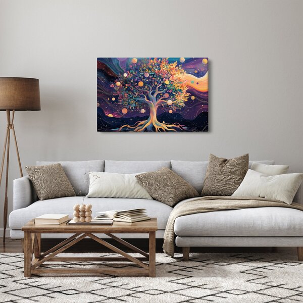 Kép – Lila fa tele energiával (90x60 cm)