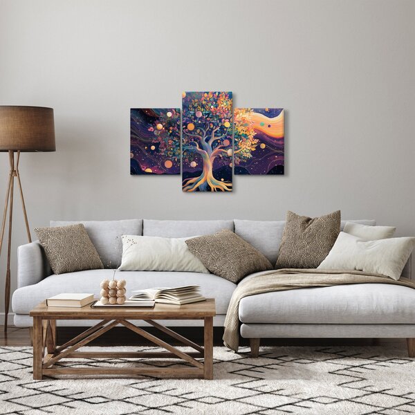 Kép – Lila fa tele energiával (90x60 cm)