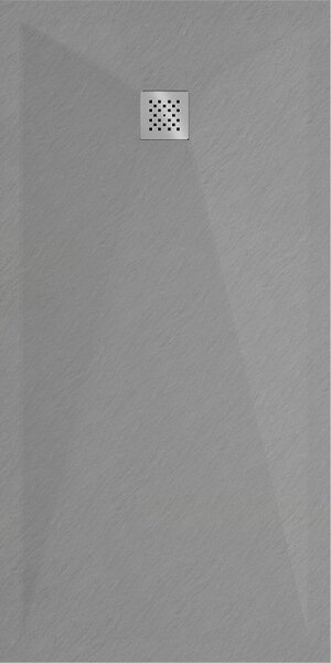 Mexen Stone+ kompozit téglalap alakú zuhanytálca 200 x 80 cm, szürke-beton - 44618020