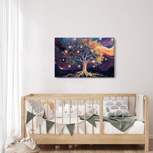 Kép – Lila fa tele energiával (90x60 cm)