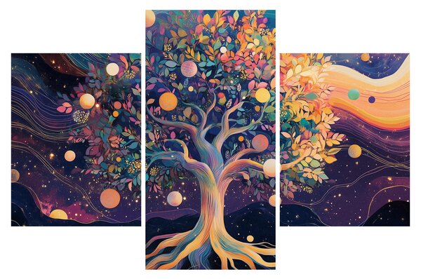 Kép – Lila fa tele energiával (90x60 cm)