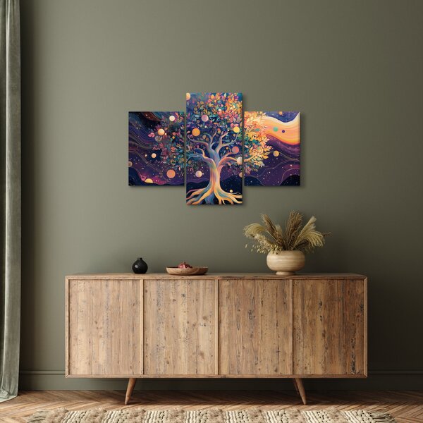 Kép – Lila fa tele energiával (90x60 cm)