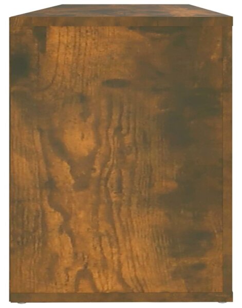 Füstös tölgy színű szerelt fa cipősszekrény 100 x 35 x 45 cm