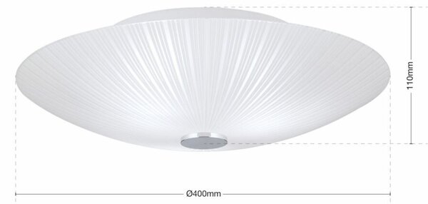 ERA modern mennyezeti lámpa, króm 40cm