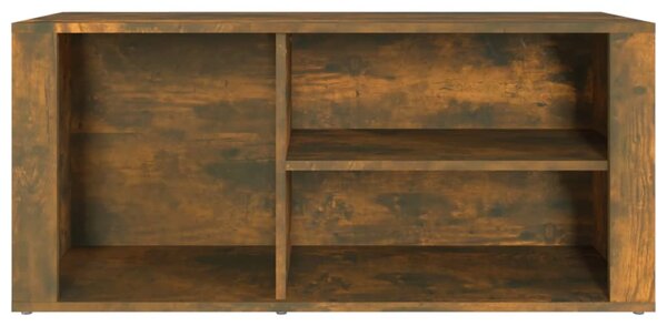 Füstös tölgy színű szerelt fa cipősszekrény 100 x 35 x 45 cm