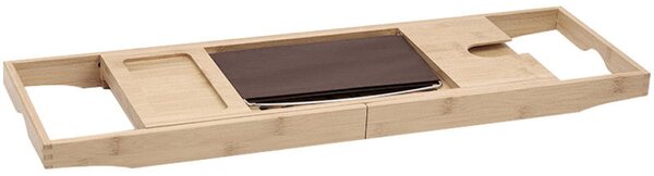 Mexen Bamboo fürdőkád polc 70-100 cm, természetes bambusz - 701270-00