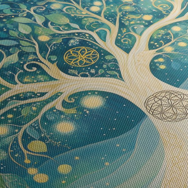 Kép – Mágikus fa spirálokkal (120x50 cm)