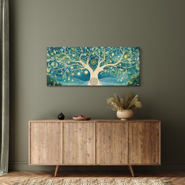 Kép – Mágikus fa spirálokkal (120x50 cm)