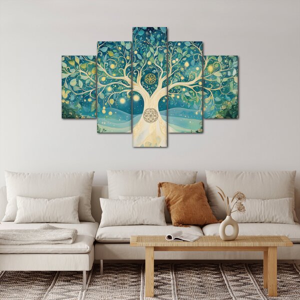 Kép – Mágikus fa spirálokkal (150x105 cm)