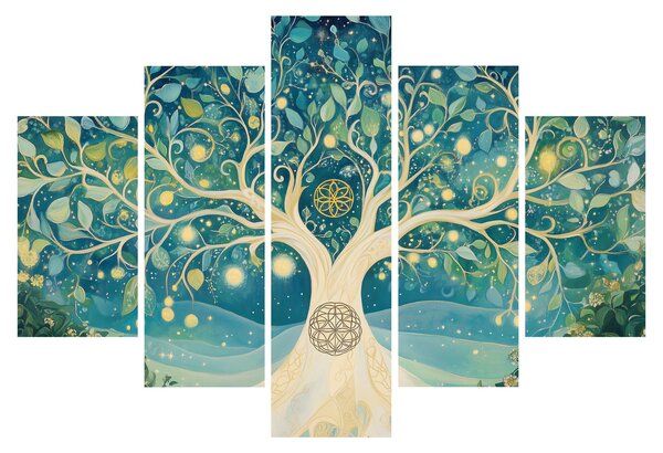 Kép – Mágikus fa spirálokkal (150x105 cm)