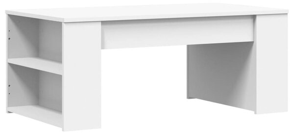Fehér szerelt fa dohányzóasztal 102 x 55 x 42 cm