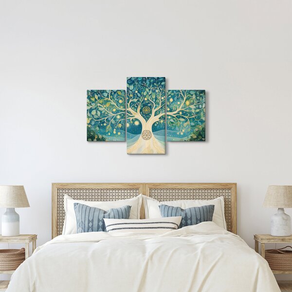 Kép – Mágikus fa spirálokkal (90x60 cm)