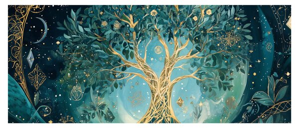 Kép – Életfa az univerzumban (120x50 cm)