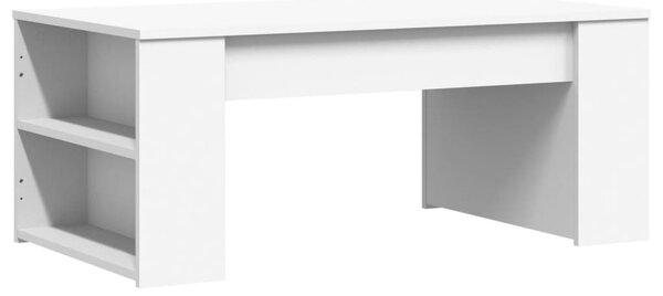 Fehér szerelt fa dohányzóasztal 102 x 55 x 42 cm