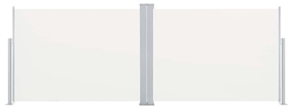 Krémszínű behúzható oldalsó napellenző 100 x 1000 cm