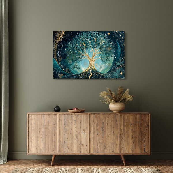 Kép – Életfa az univerzumban (90x60 cm)