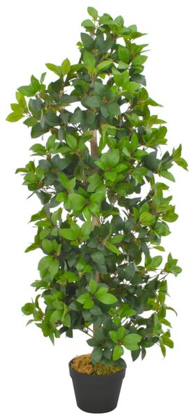 Zöld, cserepes műbabérfa 120 cm
