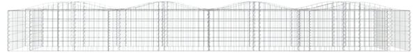 Íves horganyzott vas gabion magaságyás 400x100x50 cm