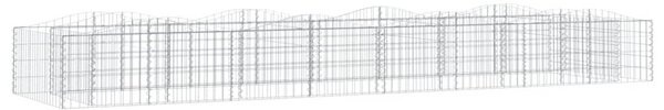 Íves horganyzott vas gabion magaságyás 400x100x50 cm