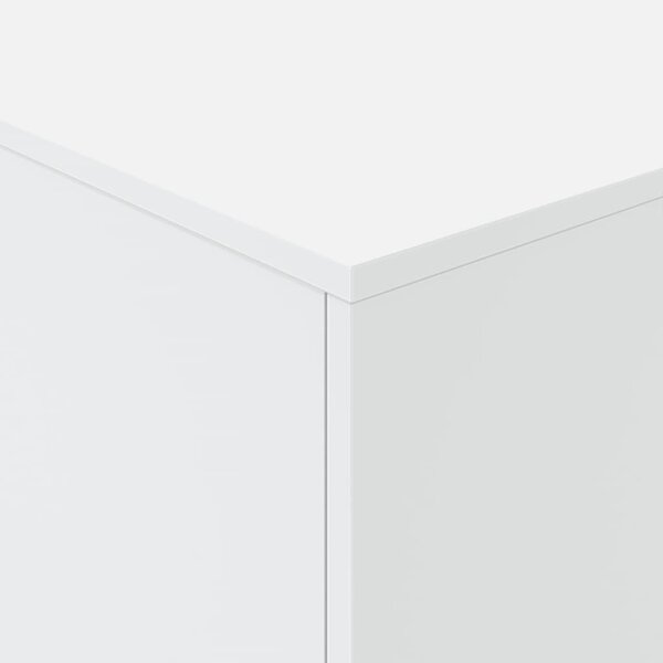 Fehér dohányzóasztal LED-lámpákkal 90x50x40 cm