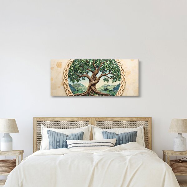 Kép – Fonott életfa (120x50 cm)