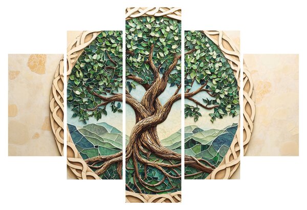 Kép – Fonott életfa (150x105 cm)