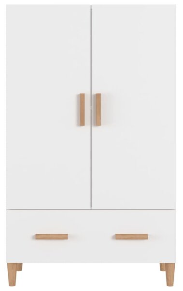 Fehér szerelt fa magasszekrény 70 x 31 x 115 cm