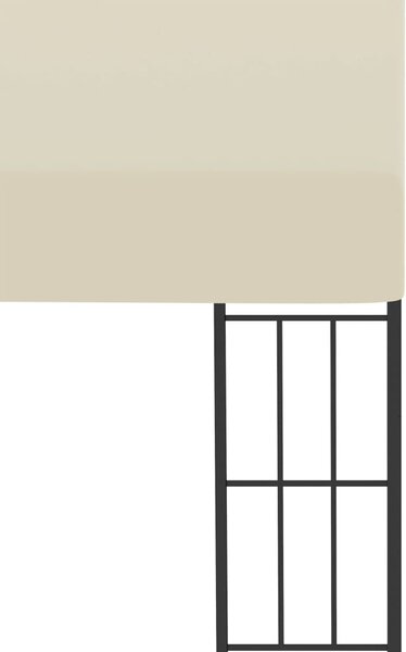 Krémszínű falra szerelhető szövetpavilon 3 x 4 m