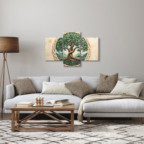 Kép – Fonott életfa (90x60 cm)