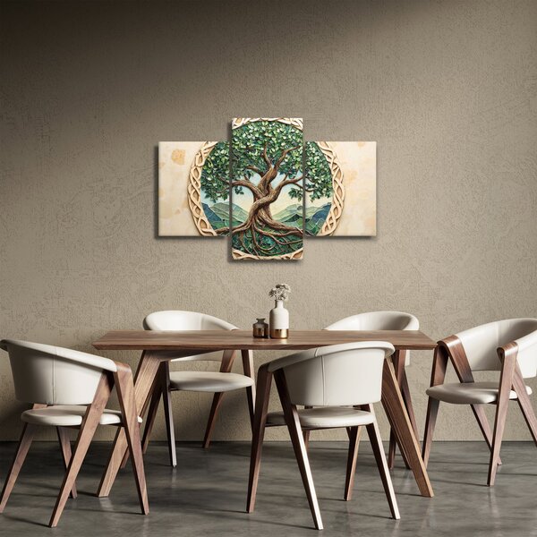 Kép – Fonott életfa (90x60 cm)
