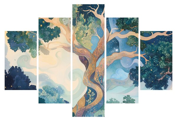 Kép – Kozmikus fa (150x105 cm)