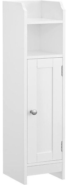 Szabadon álló ajtós szekrény, fehér 20x18x80cm
