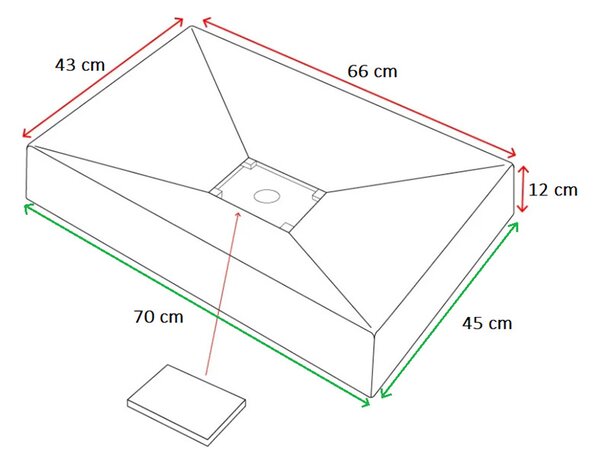 Manveld oscar mosdó konglomerált (70cm)