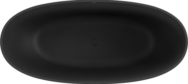 Mexen Bari, szabadon álló konglomerátum kád 165 x 75 cm, fekete matt, 57221657570