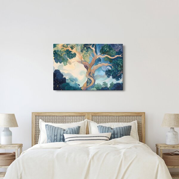 Kép – Kozmikus fa (90x60 cm)