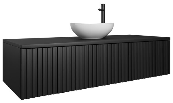 Mylife RELO fürdőszoba szekrény, matt fekete (120cm)