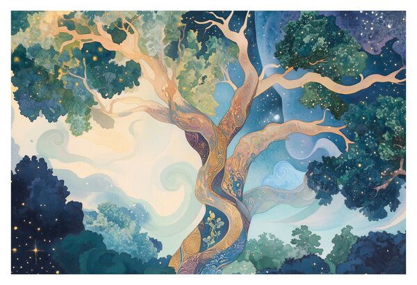 Kép – Kozmikus fa (90x60 cm)