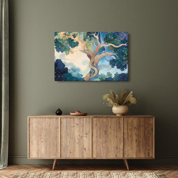 Kép – Kozmikus fa (90x60 cm)