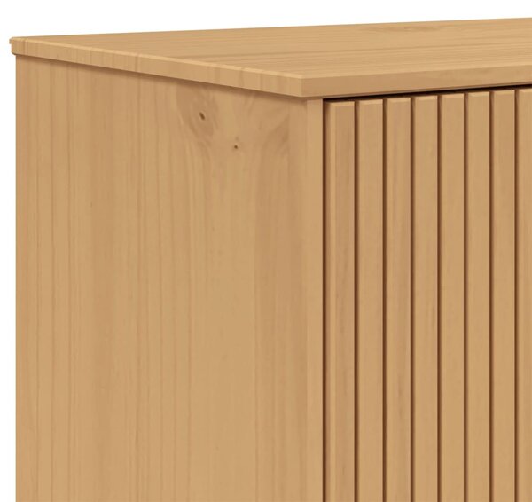 OLDEN tömör fenyőfa magasszekrény 85 x 43 x 125 cm